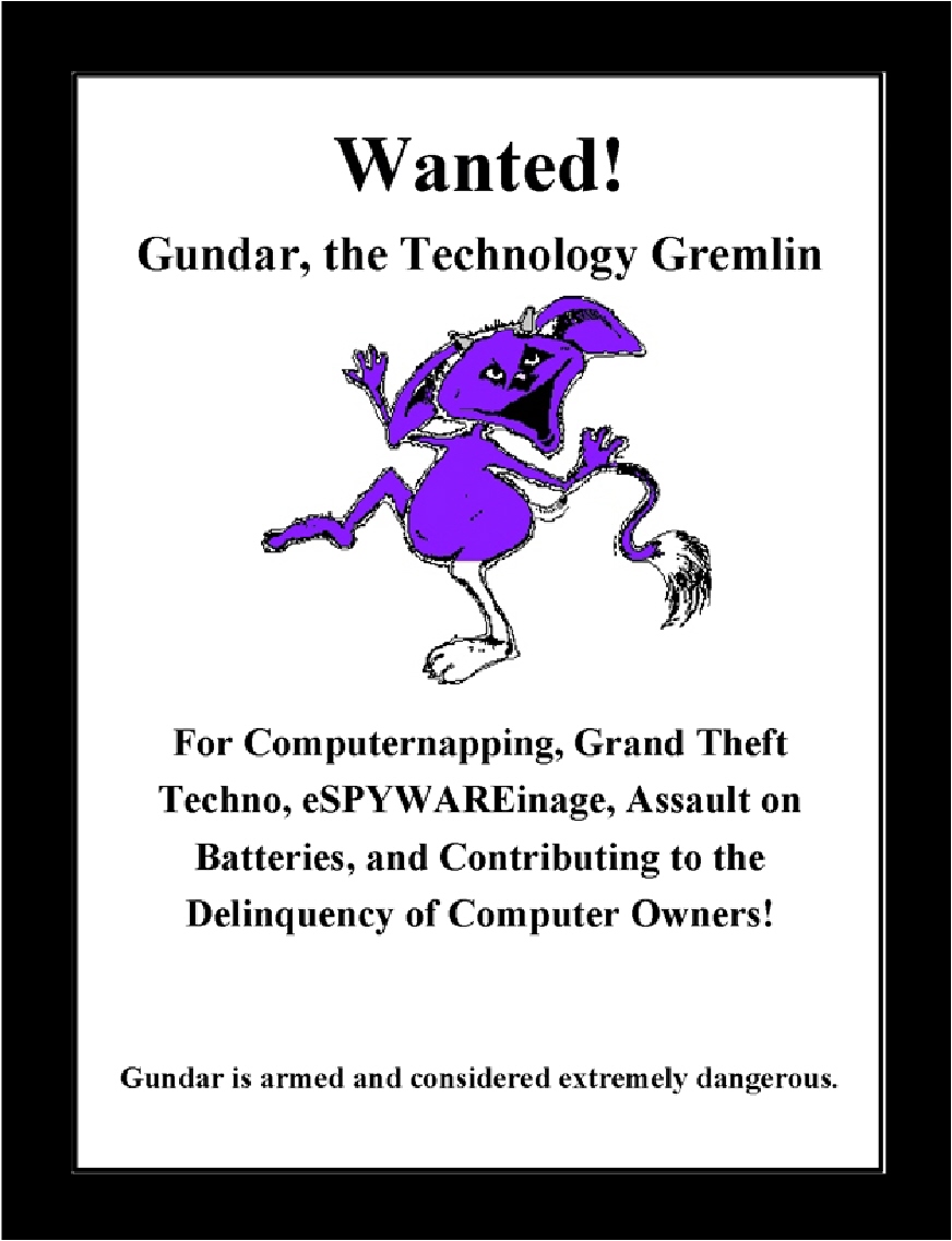 Gundar Wanted Poster